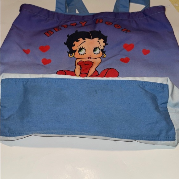 VINTAGE BETTY BOOP TOTE BAG 18" X 16" "MARILYN MONROE" POSE OVER GRATE - Picture 6 of 9